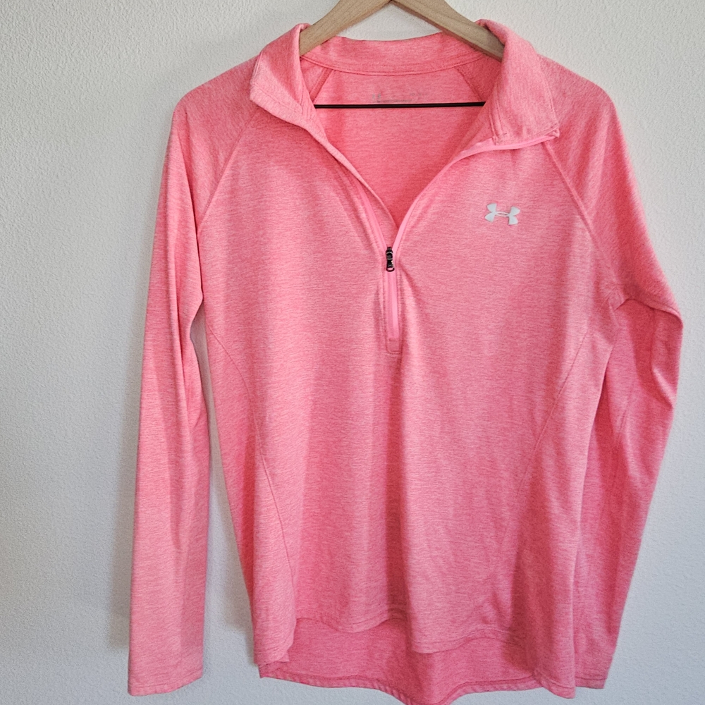 Under Armour Women's Pink Quarter-Zip Top